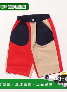 1h可退 日本直邮moujonjon 儿童伸缩款6分裤 M35105