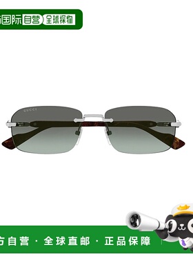 香港直邮GUCCI 男士太阳镜 GG1221S008 SS2025 绿色 Sunglasses