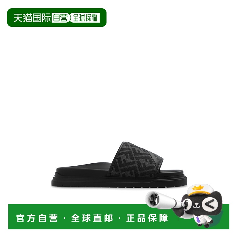 1h可退 香港直邮FENDI 男士凉鞋 7X1674AF5TF1OOG AW2025 黑色 Tw