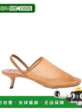 香港直邮Loewe Petal网眼后带高跟凉鞋单鞋 LLSP379X01