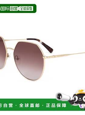 自营 Longchamp女式60毫米灰色太阳镜-上帝棕色 美国奥莱直发