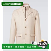 香港直邮潮奢 Herno 男士 1h可退 层叠感真丝羊绒西装 外套