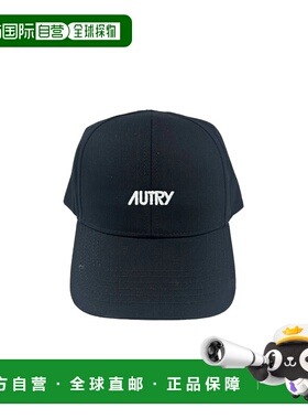 香港直邮AUTRY 男士帽子 ACPU063K SS2026 黑色 撞色徽标棒球帽