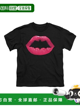 自营 gildan蝙蝠侠 Bat Kiss 短袖青年 T 恤/T 恤 - 黑色 美国奥