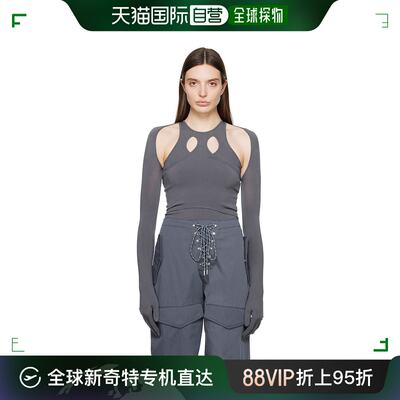 香港直邮潮奢 Dion Lee 女士黑色 Bolero 开衫