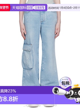 香港直邮off-white 女士 蓝色 Toybox 牛仔裤 OWYB014S23DEN001