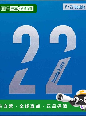 日本直邮VICTAS 男士女士 V22 双额外比赛高能张力软胶背 VICTAS