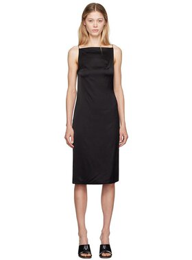 JACQUEMUS|黑色 La Casa 'La robe Spoglio' 中长连衣裙