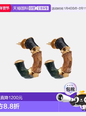 1h可退 香港直邮ZIMMERMANN 女士 Wisp 镀金耳环 colorful花色 舒