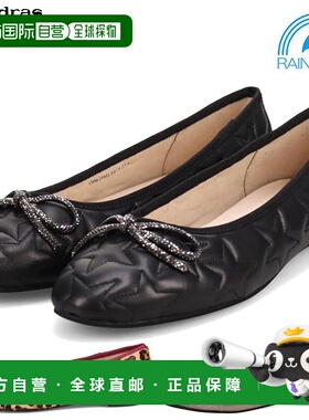 日本直邮MODELLO 女士休闲平底鞋/芭蕾平底鞋优雅防水可爱豹纹和