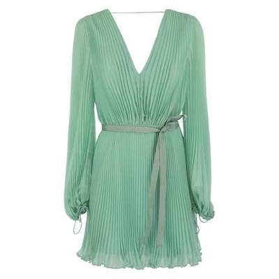 MAX MARA24SS中长连衣裙女2411221124600 WATER GREEN