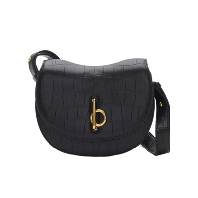 BURBERRY 女士斜挎包 81022141 CO 黑色 小号Rocking Horse单肩包