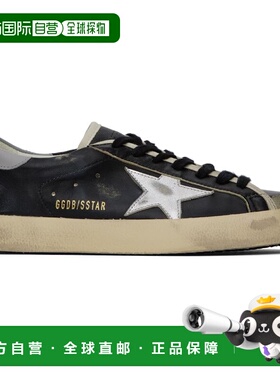1h可退 香港直邮潮奢 GOLDEN GOOSE 男士 黑色 Super-Star 运动鞋