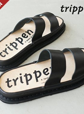 日本[LEHMANN-WAW231]trippen LEHMANN 双带凉鞋/牛皮