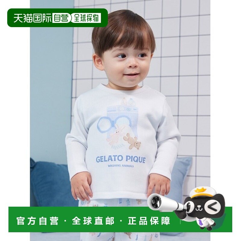 1h可退 日本直邮gelato pique 儿童 宽松长袖T恤 肩开扣设计 春季,童装/婴儿装/亲子装,其它,淘宝优惠券,粉丝福利购,淘宝优惠卷