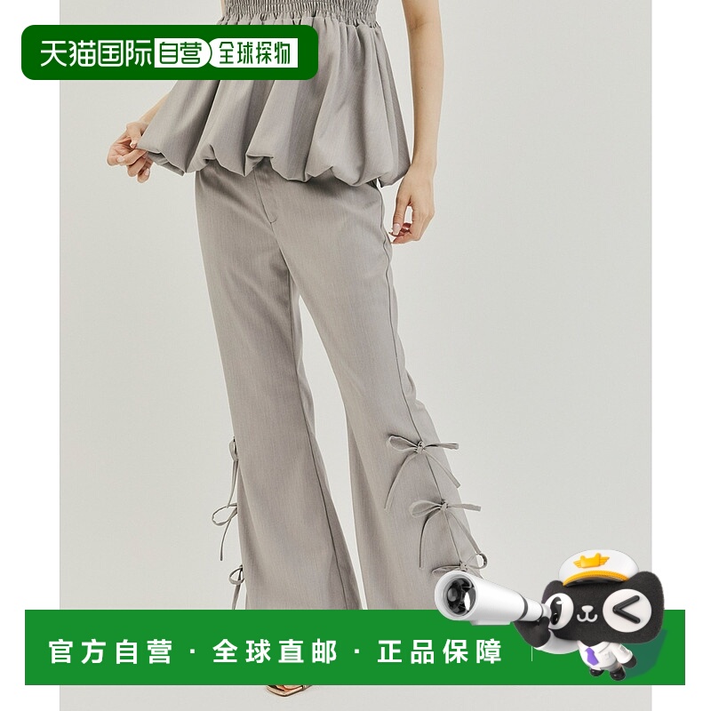 1h可退 日本直邮olu.女装侧边蝴蝶结显腿瘦阔腿裤 OL25UEA13
