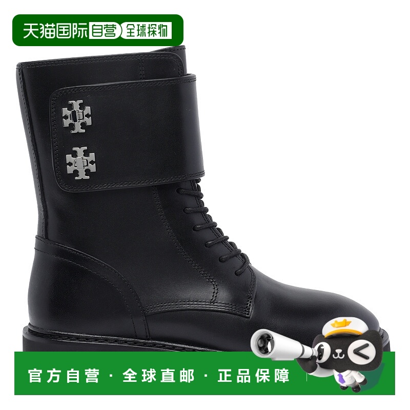 1h可退 香港直邮TORY BURCH 女士靴子 173620006 AW2025 黑色 Log