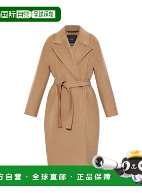 1h可退 香港直邮MAX MARA 女士大衣 VALLE2421016135009 CO 浅棕
