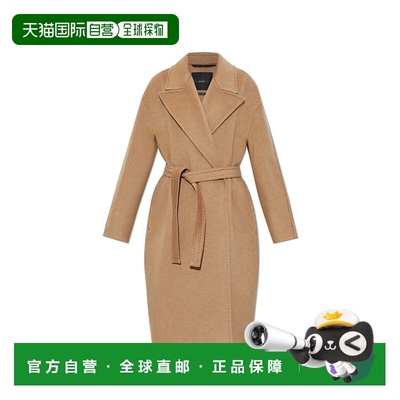 1h可退 香港直邮MAX MARA 女士大衣 VALLE2421016135009 CO 浅棕