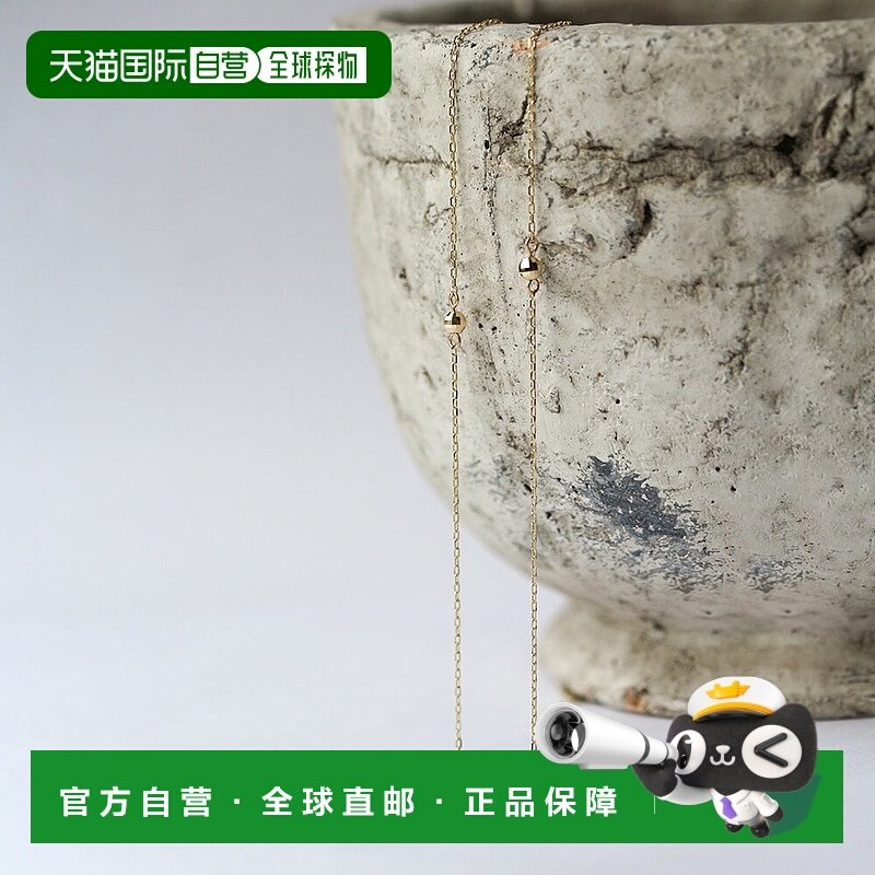 1h可退 日本直邮cui-cuiK10黄金迷你镜面球吊坠项链783633cuicui