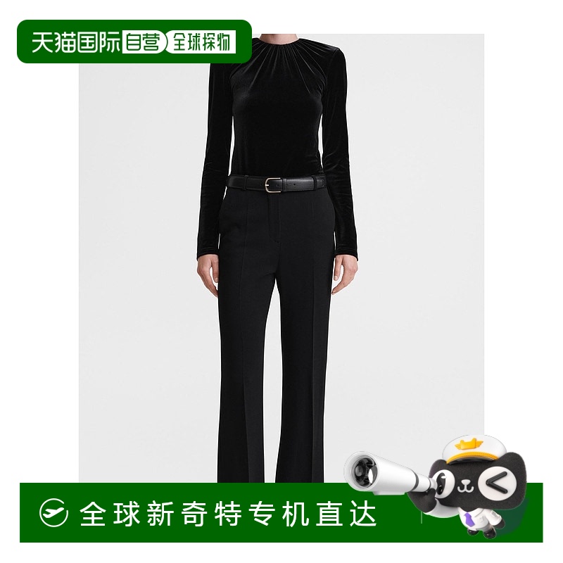1h可退 香港直邮TOTEME 女士衬衫 241WRT1062FB0078001 SS2024 黑