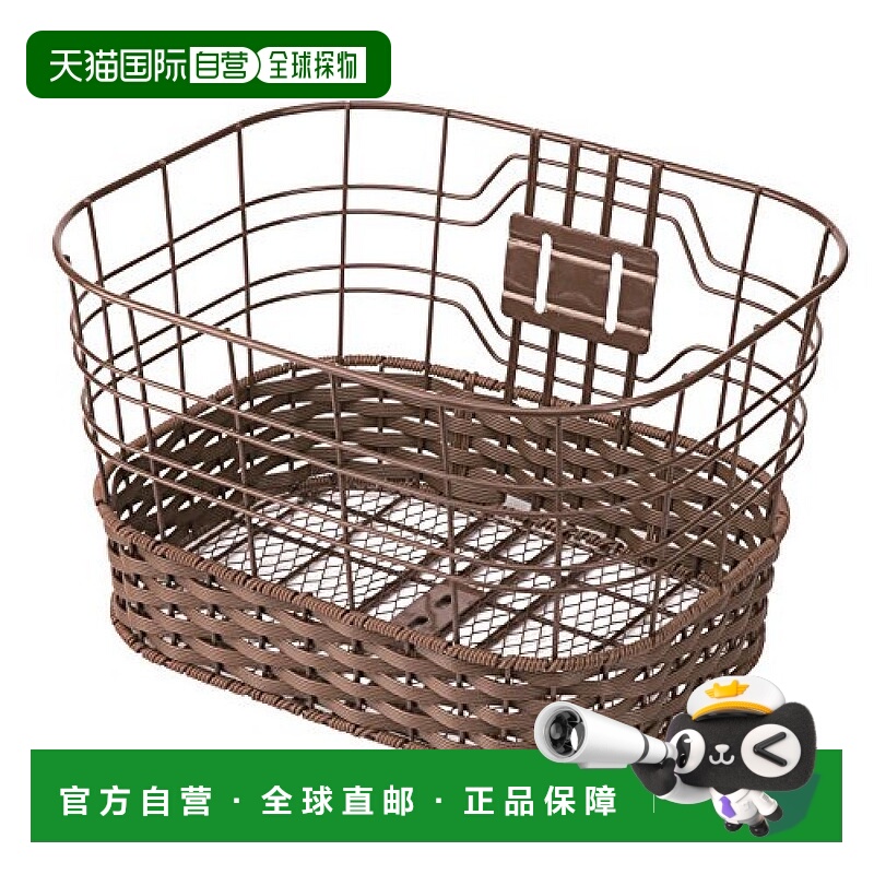 【日本直邮】Panasonic松下 自行车前篮 棕色藤制NCB2143S YD-450