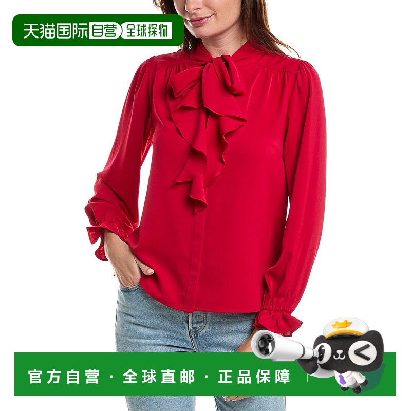 自营Nanette Nanette Lepore围巾衬衫-红色 美国奥莱直发