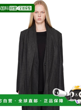 1h可退 香港直邮潮奢 toteme 女士 灰色 Scarf 西装外套 254WRZ00