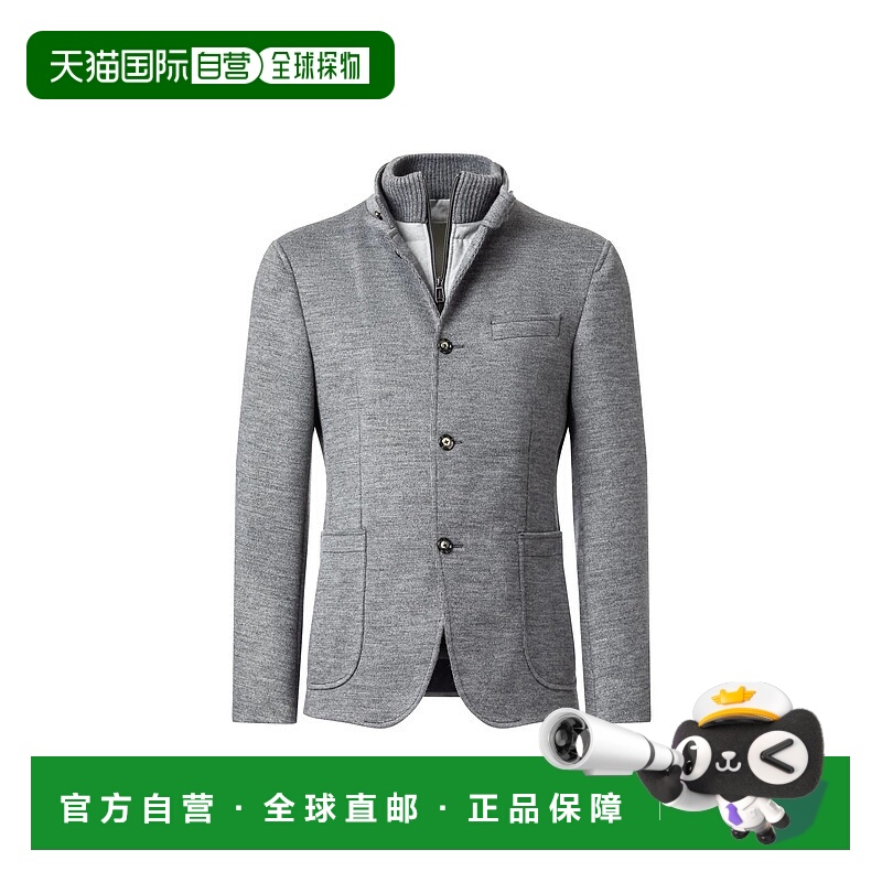 自营 joop灰色男士Hectar-J针织野战大衣 美国奥莱直发