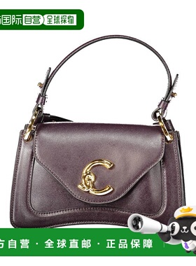 自营Coccinelle Leather女式手提包-紫色 美国奥莱直发斜挎包