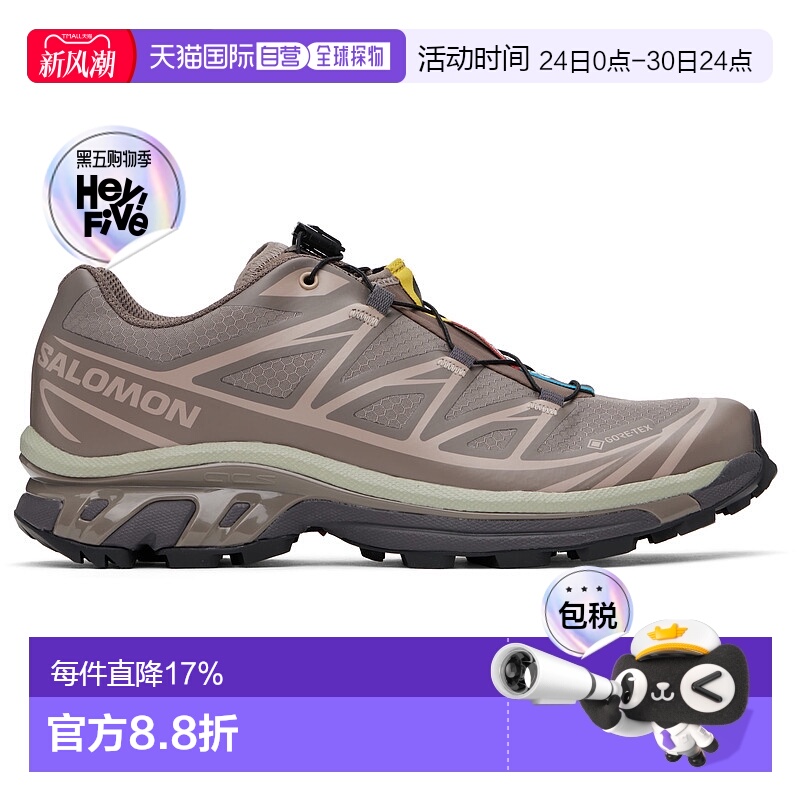 香港直邮salomon 萨洛蒙 女士 灰褐色 XT-6 GORE-TEX 运动新款
