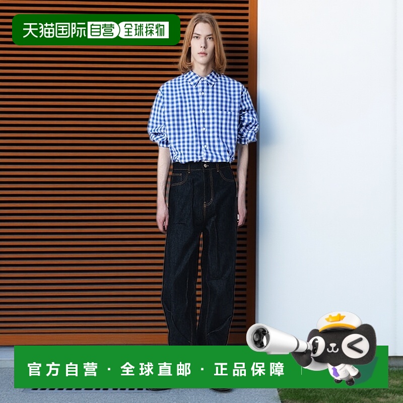 韩国直邮ADER ERROR 公用男衬衫Sig; TRS Tag shirt 03 Blue 3026