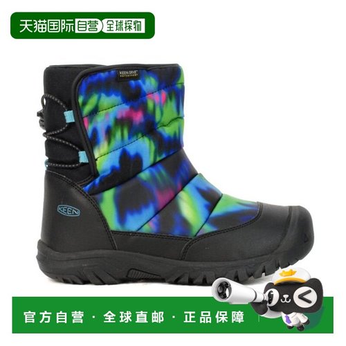 香港直邮Keen 大童 Puffrider 北极光/黑色 冬季靴 1027961