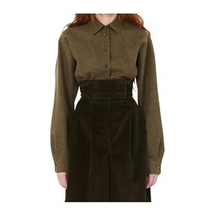 1116105306001 AW2025 军绿色 MAX 衬衫 女士外套 长袖 MARA