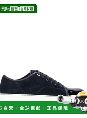 1h可退 香港直邮潮奢 Lanvin 朗雯 男士 蓝色运动鞋 FMSKDBB1VBAL