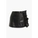 裙荷叶边皮革短裤 潮奢 B3NI06B1AW 女士 裤 Valentino 华伦天奴