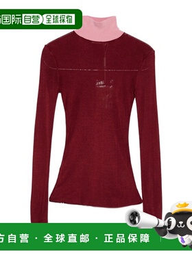 香港直邮Self-Portrait 撞色高领T恤 AW25132T