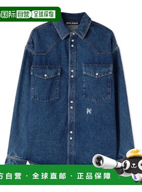 香港直邮Palm Angels 翻领长袖衬衫 PMYD023R24DEN002