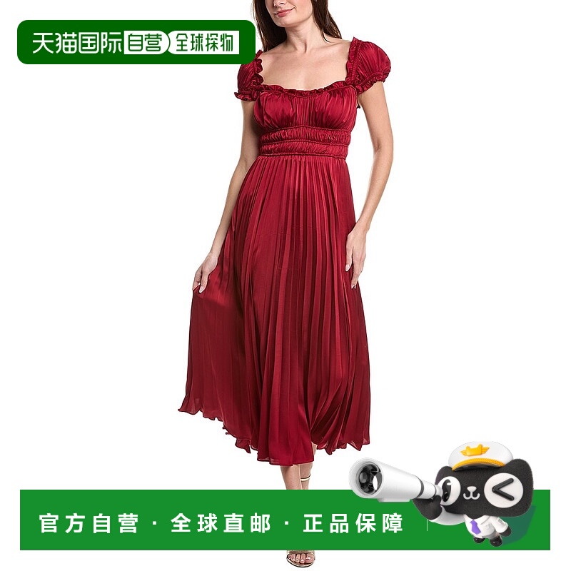 自营Taylor Ruffle Maxi Dress - red 美国奥莱直发