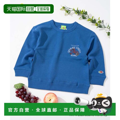 日本直邮FRUIT OF THE LOOM 卫衣 Sesame Street 联名 Elmo 蓝色
