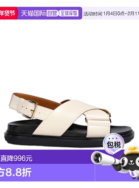 香港直邮Marni 徽标平底凉鞋 FBMS015701P3614