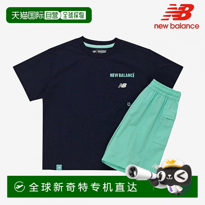 1h可退 韩国直邮newbalance  上装T恤短袖