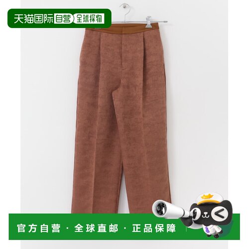 日本直邮SENSE OF PLACE 女士缎面拼接压纹长裤 AA4724S105阔腿裤