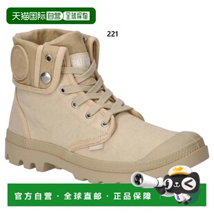 日本直邮Palladium 男士宽松运动鞋高帮帆布系带鞋02353