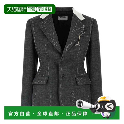 香港直邮MOSCHINO 女士外套 050254173500 AW2025 黑色 Embroider