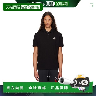 盟可睐 黑色贴饰 香港直邮Moncler 男士 J20918A00009845 Polo 衫