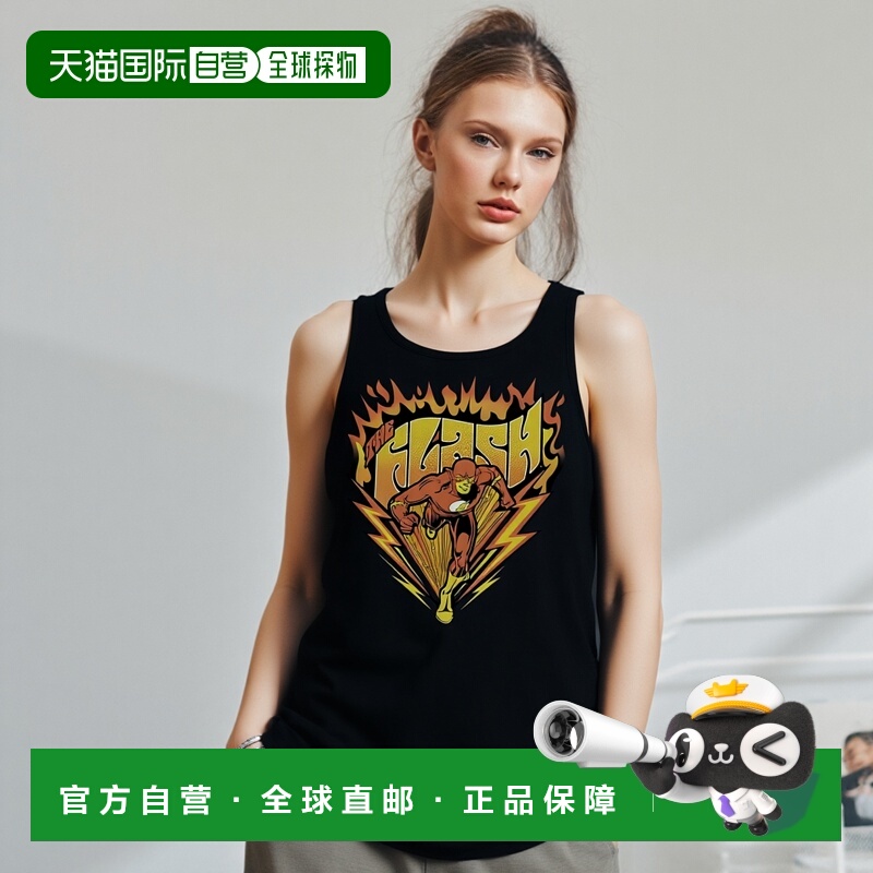 自营 gildanDC Comics Flash Blazing Speed 成人背心 - 黑色 美