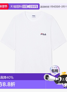 韩国直邮FILA斐乐休闲百搭logo小标简约透气短袖T恤FS262RS01U009