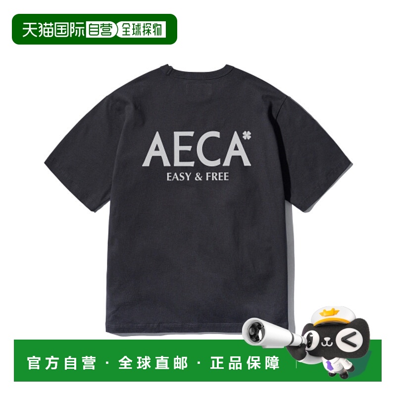 韩国直邮AECA 公用T恤AWCMSSBETTSST003C0BC AECA SIGNATURE TEE-