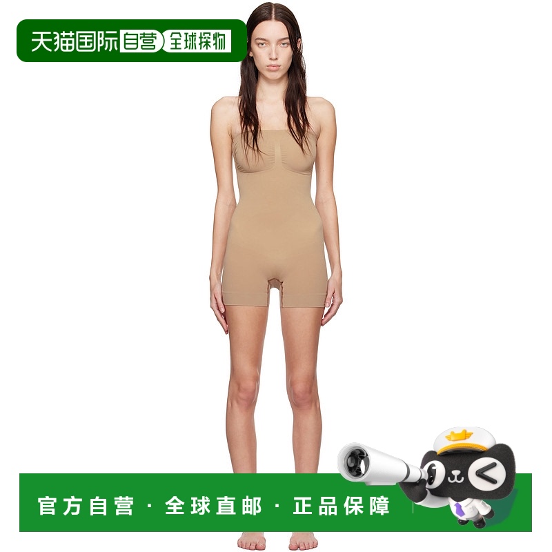 1h可退 香港直邮潮奢 SKIMS 女士 灰褐色 Seamless Sculpt Strapl